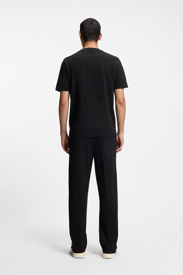 ΜΠΛΟΥΖΑ T-SHIRT HUGO - 001 ΜΑΥΡΟ